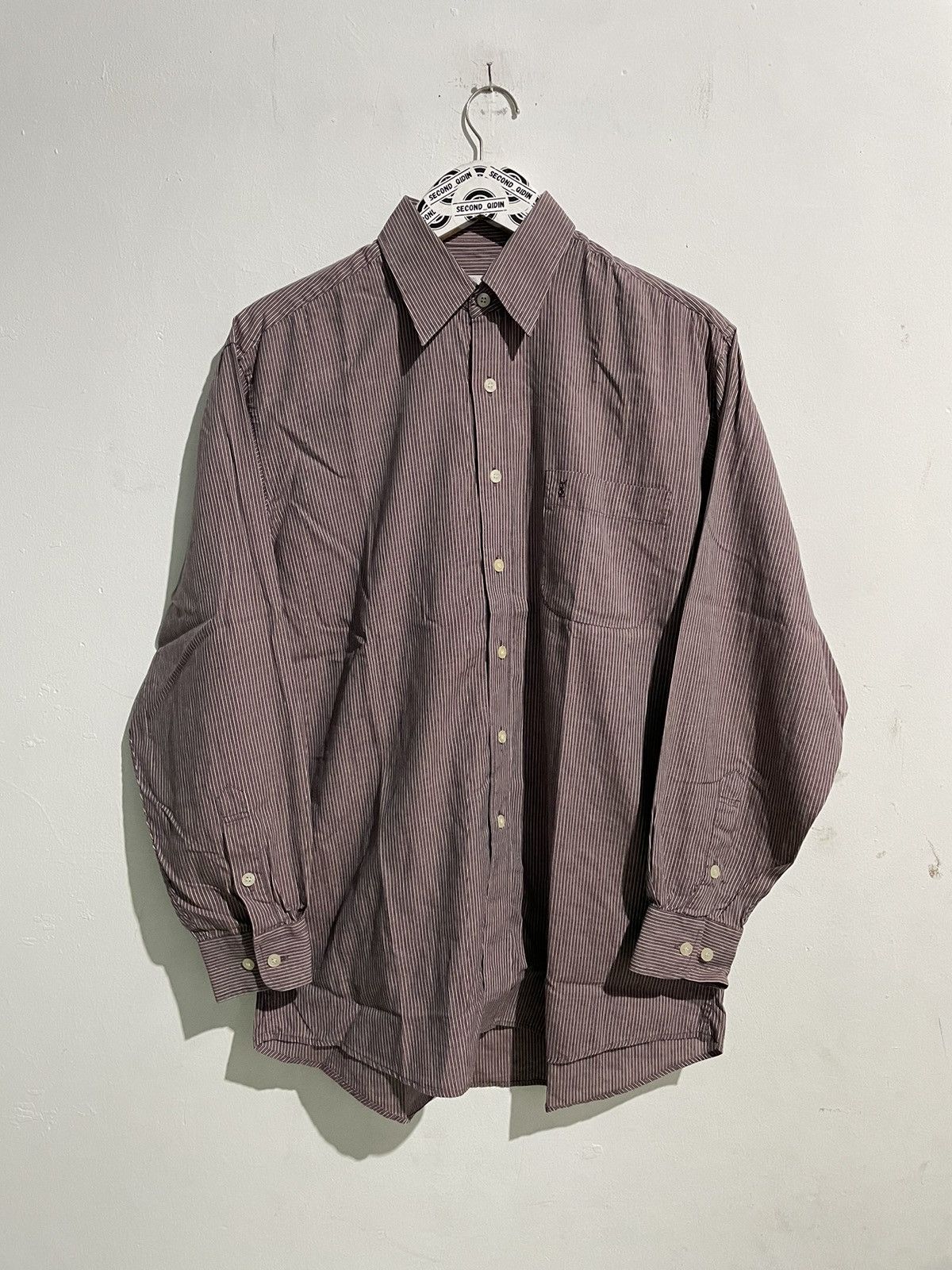 image of Designer Ywes Saint Laurent Shirt in Red, Men's (Size Large)