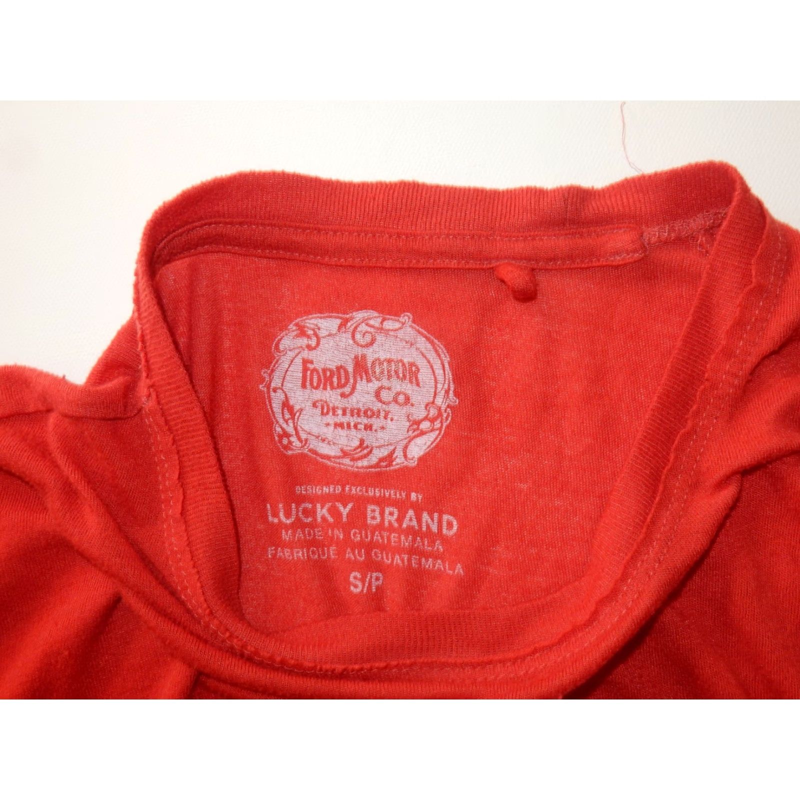 Lucky Brand Lucky Brand T-Shirt Men Graphic Print Ford Mustang Red XL Cotton Blend Small XS? Size US XL / EU 56 / 4 - 3 Thumbnail