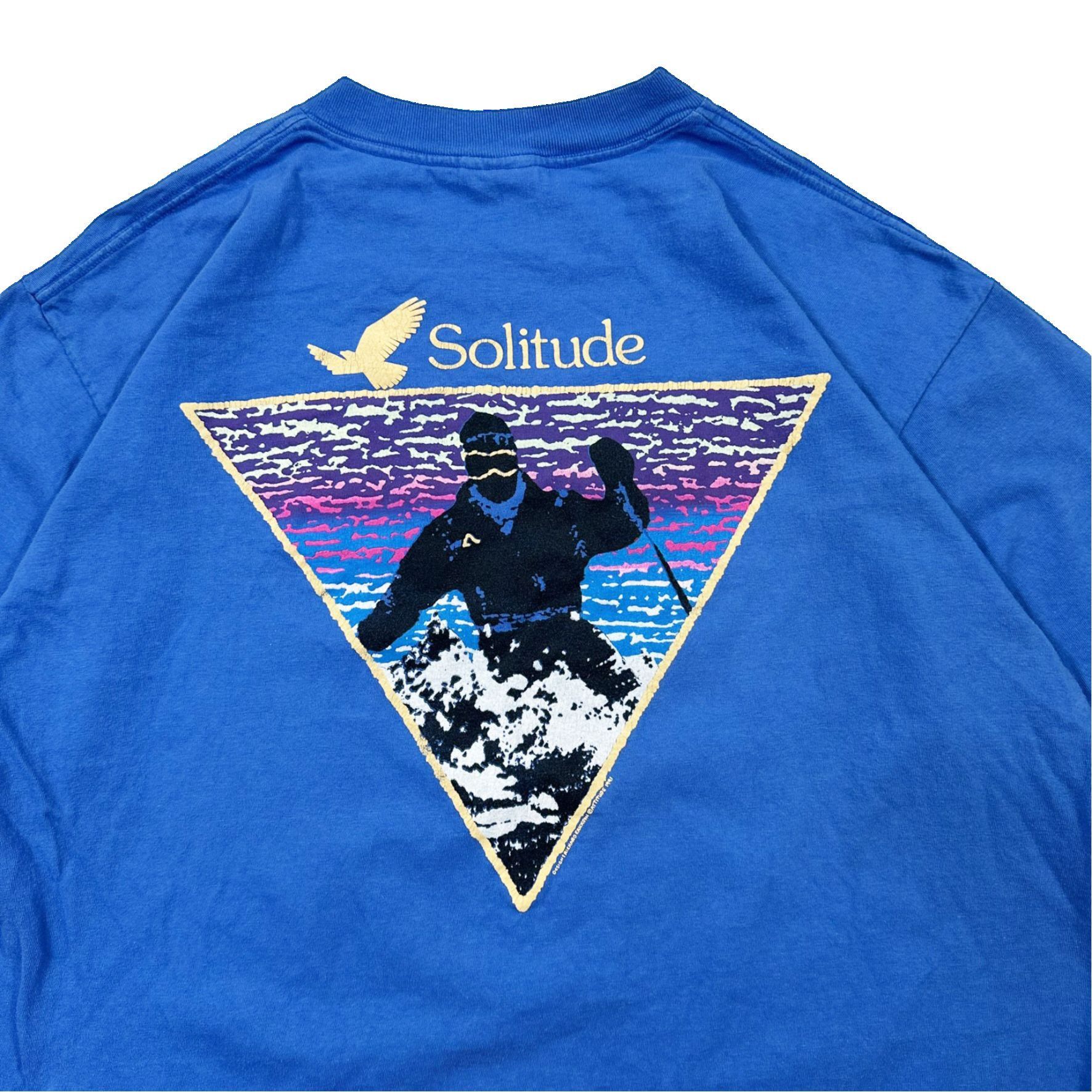 Vintage Vintage 90s Single Stitch Solitude Skiing Graphic T Shirt Size US XL / EU 56 / 4 - 5 Thumbnail
