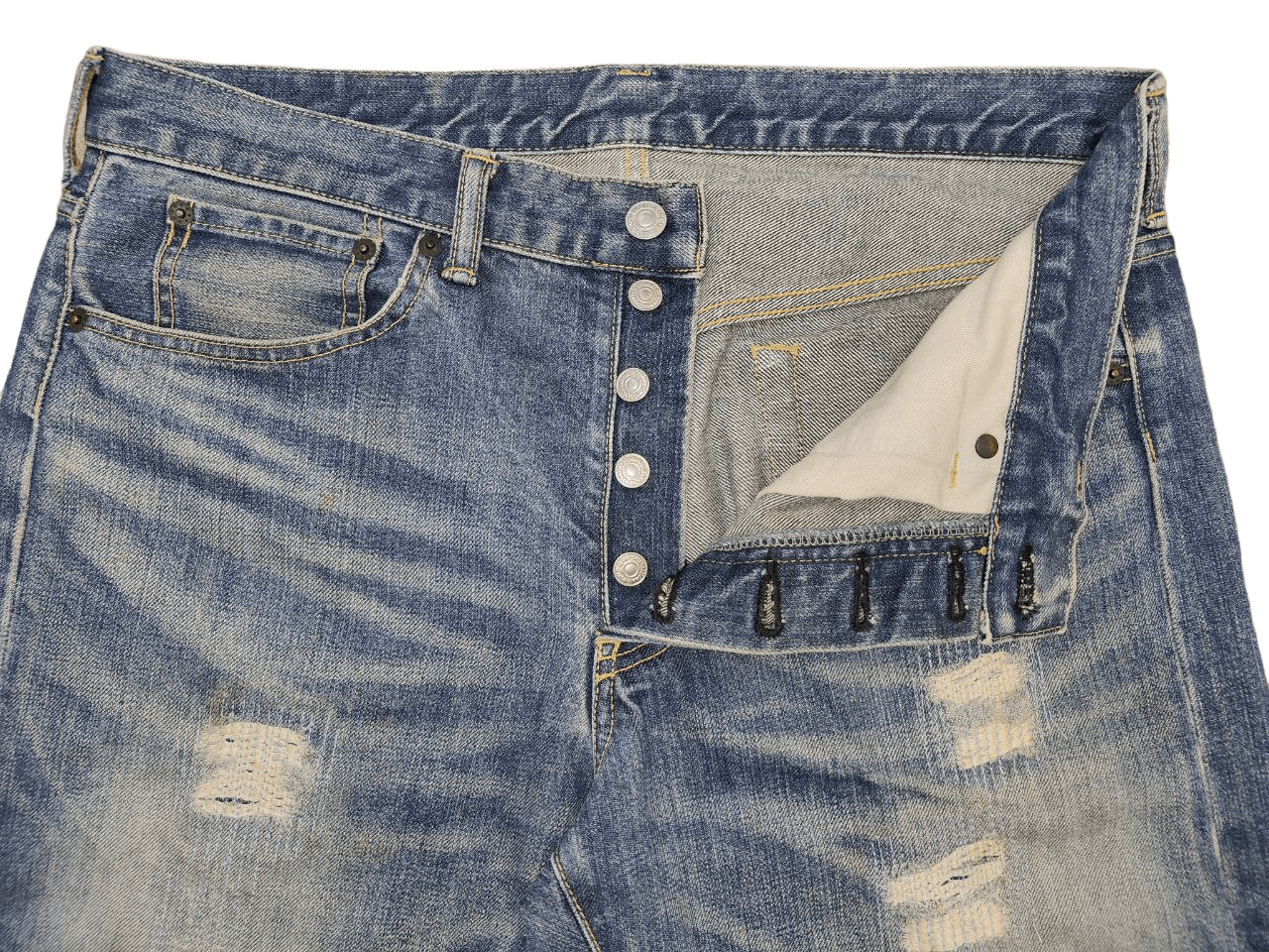 Takeo Kikuchi ❎ Takeo Kikuchi Paint Denim Size US 34 / EU 50 - 5 Thumbnail