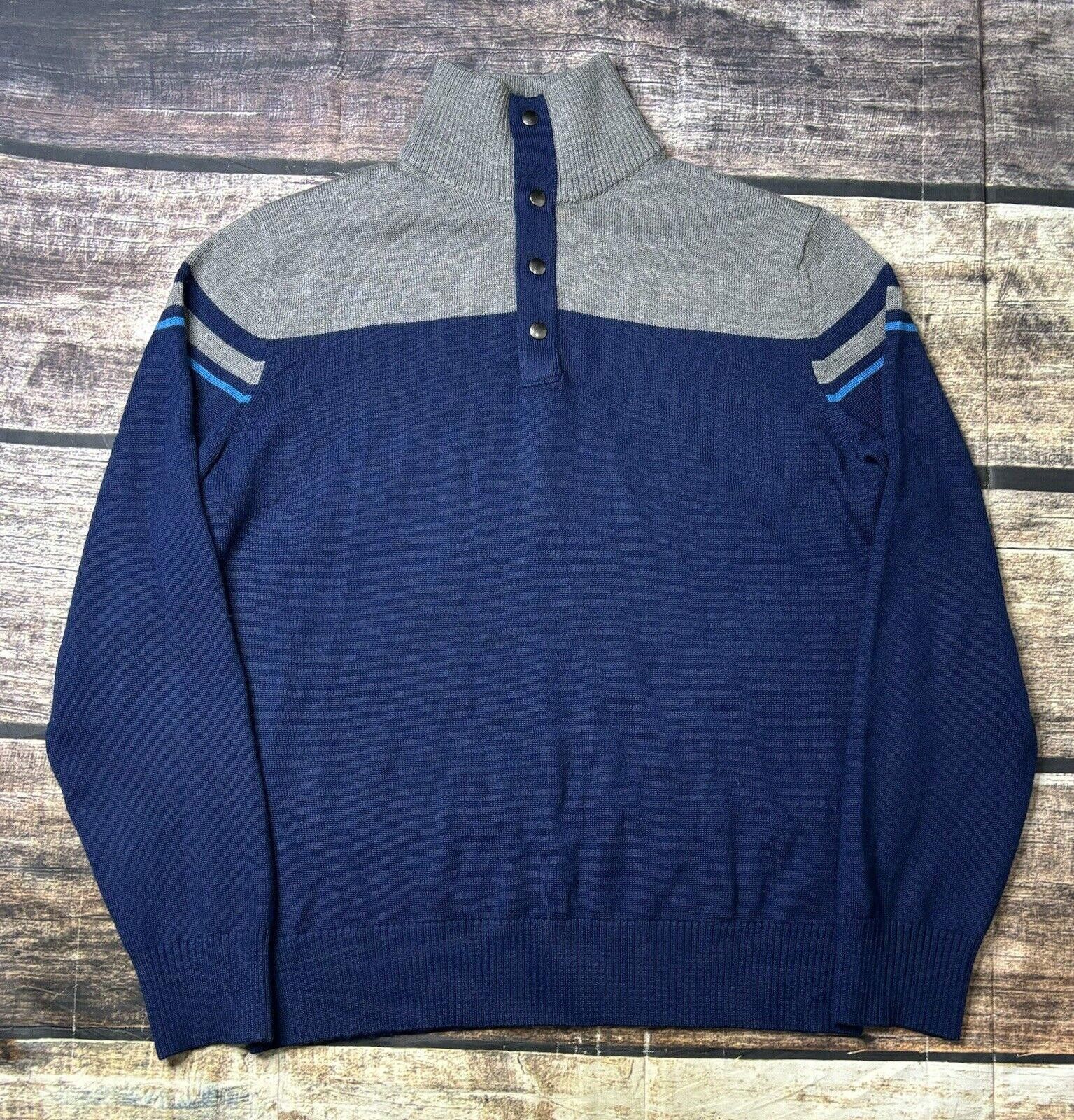 Banana Republic Banana Republic Sweater Men's XL Merino Wool Blend 1/4 Snap Size US XL / EU 56 / 4 - 1 Thumbnail