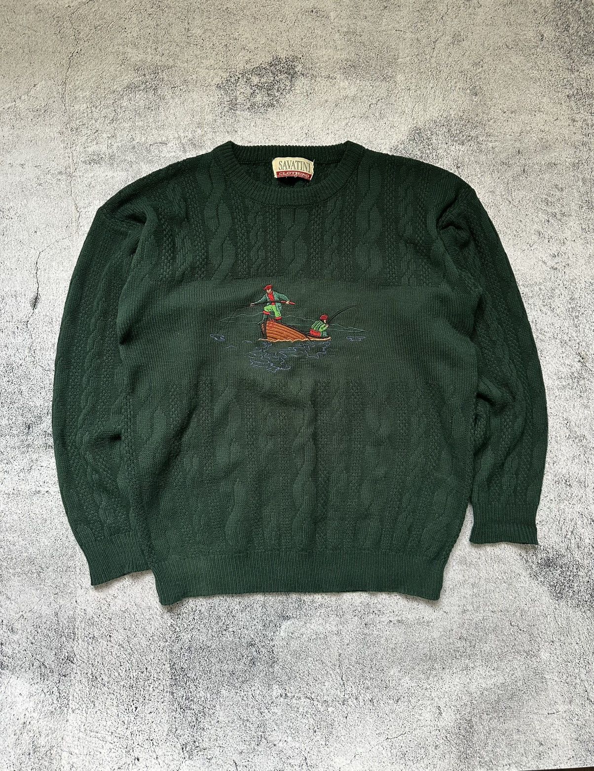 Vintage Vintage Polo Ralph Style Sweater River Boat Logo Centre Size US M / EU 48-50 / 2 - 1 Thumbnail