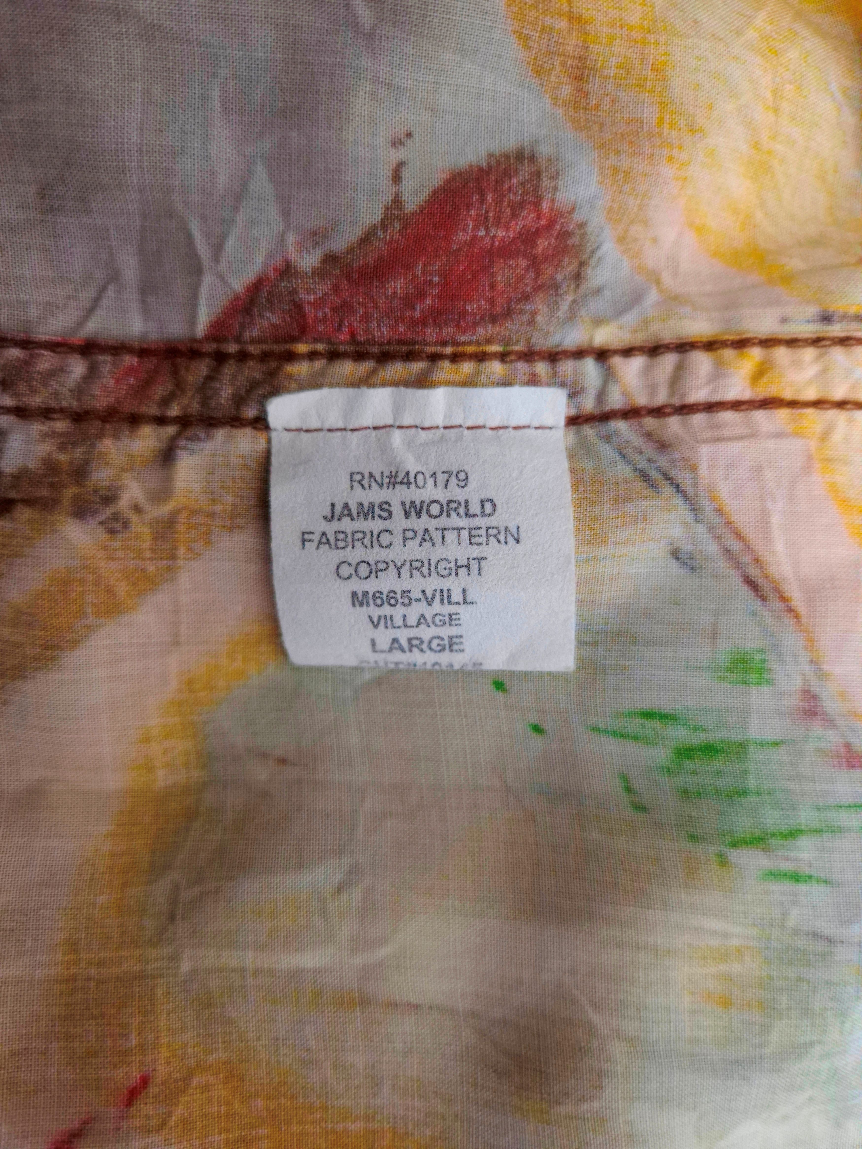 Jams World Jams World Village Graphic All-Over Print Rayon Shirt Size US L / EU 52-54 / 3 - 5 Thumbnail