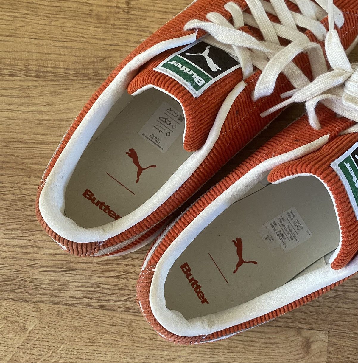 Butter Goods × Puma Puma Basket x Butter Goods Corduroy Orange x Streetwear Size US 9 / EU 42 - 7 Thumbnail