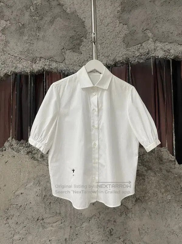 Dior Dior White Cotton Short Sleeve T. Size XXS / US 00 / IT 34 - 1 Thumbnail