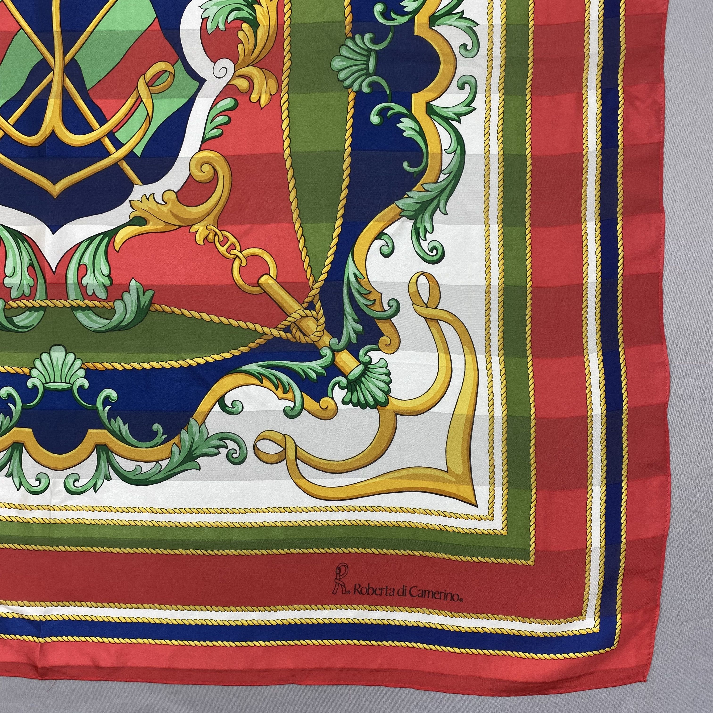 Roberta di Camerino Vintage Roberta di Camerino SILK Scarf Twill Stole Scarves Size ONE SIZE - 5 Thumbnail