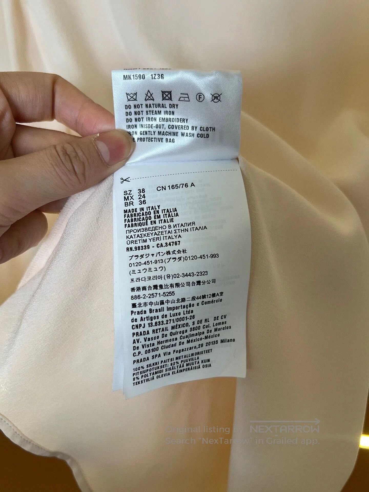 Miu Miu Miu Miu Light Silk Lace Shirt. Size S / US 4 / IT 40 - 4 Thumbnail