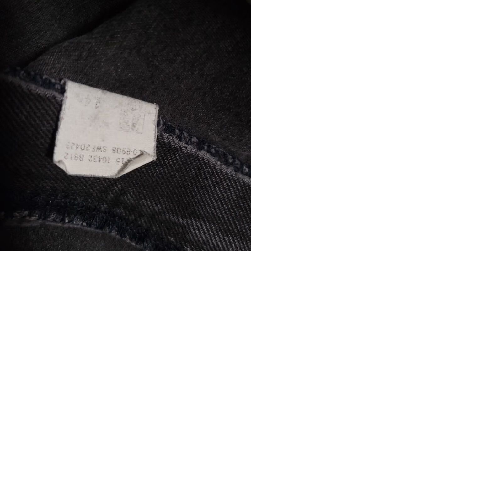 Lee VINTAGE Lee Jeans Mens 40x30 Black Denim Straight Mid Rise Made in USA Size US 40 / EU 56 - 11 Thumbnail