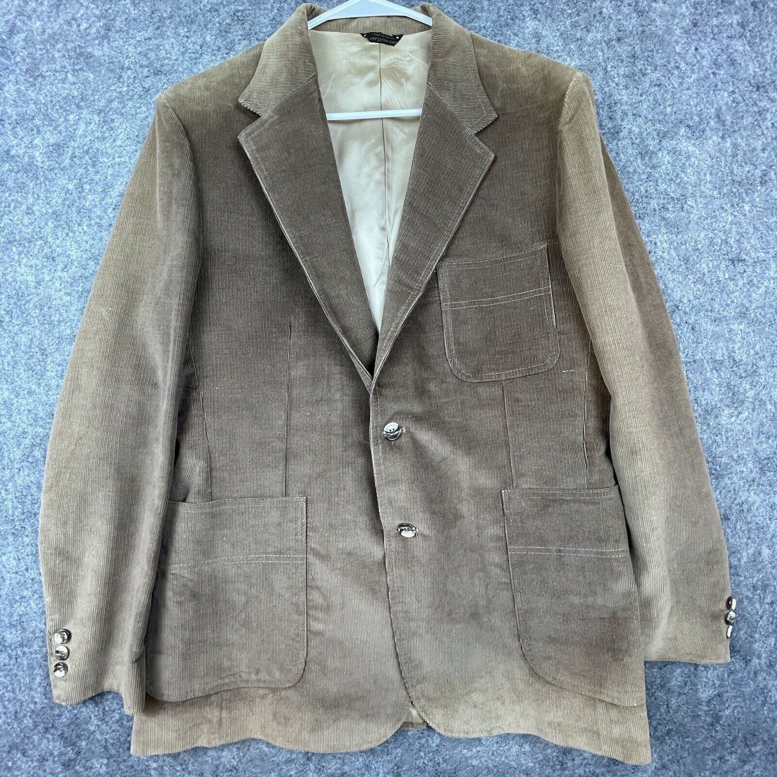 Levi's Vintage Levis Wildfire Blazer Mens 44R Brown Corduroy 70s Size 44R - 1 Thumbnail
