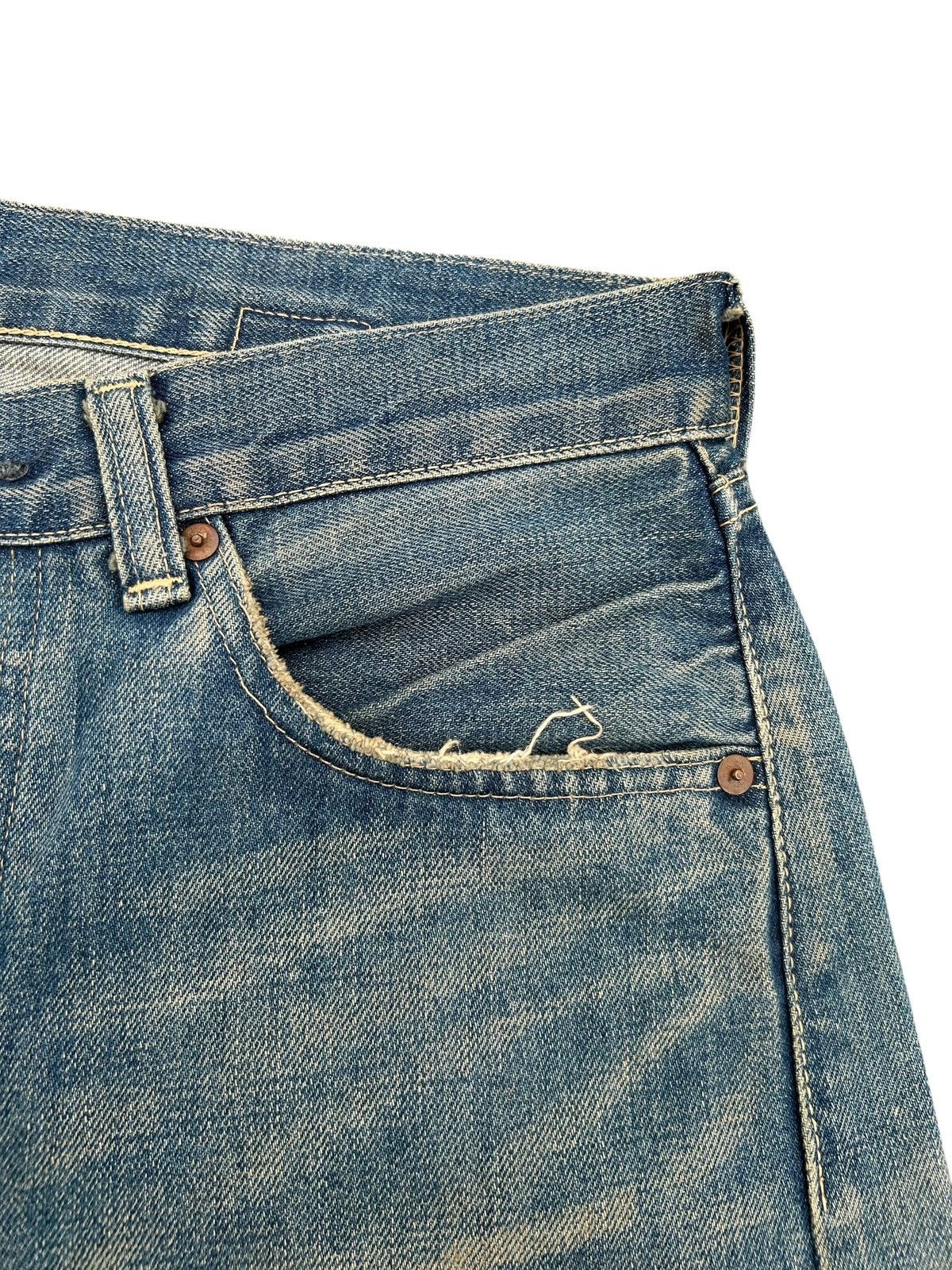 Kapital Buckle Back Vintage Levis Big E Selvedge Rusty Denim Jeans Size US 32 / EU 48 - 12 Thumbnail