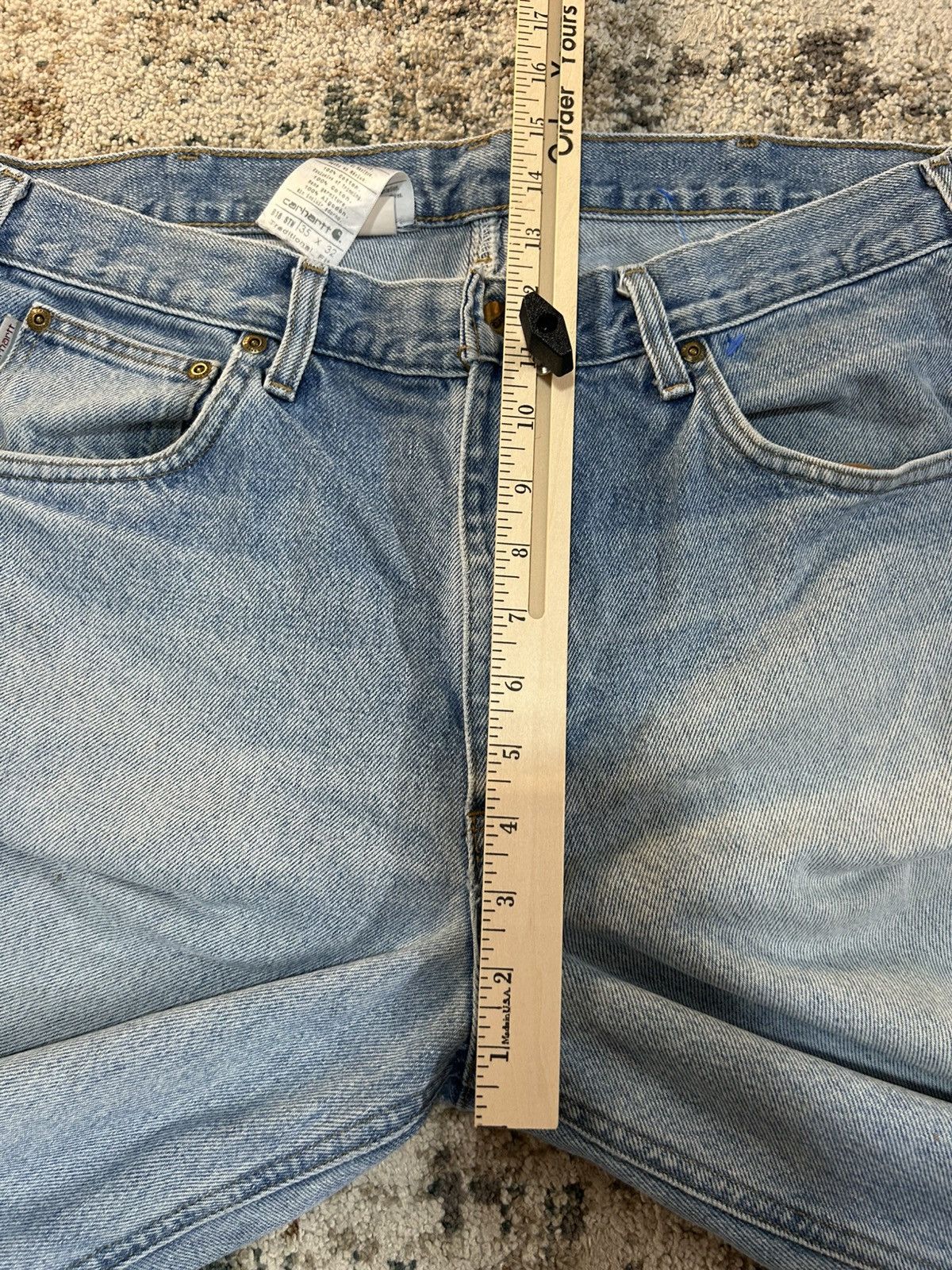 Carhartt Carhartt Light Wash Denim Jeans Size US 34 / EU 50 - 8 Thumbnail