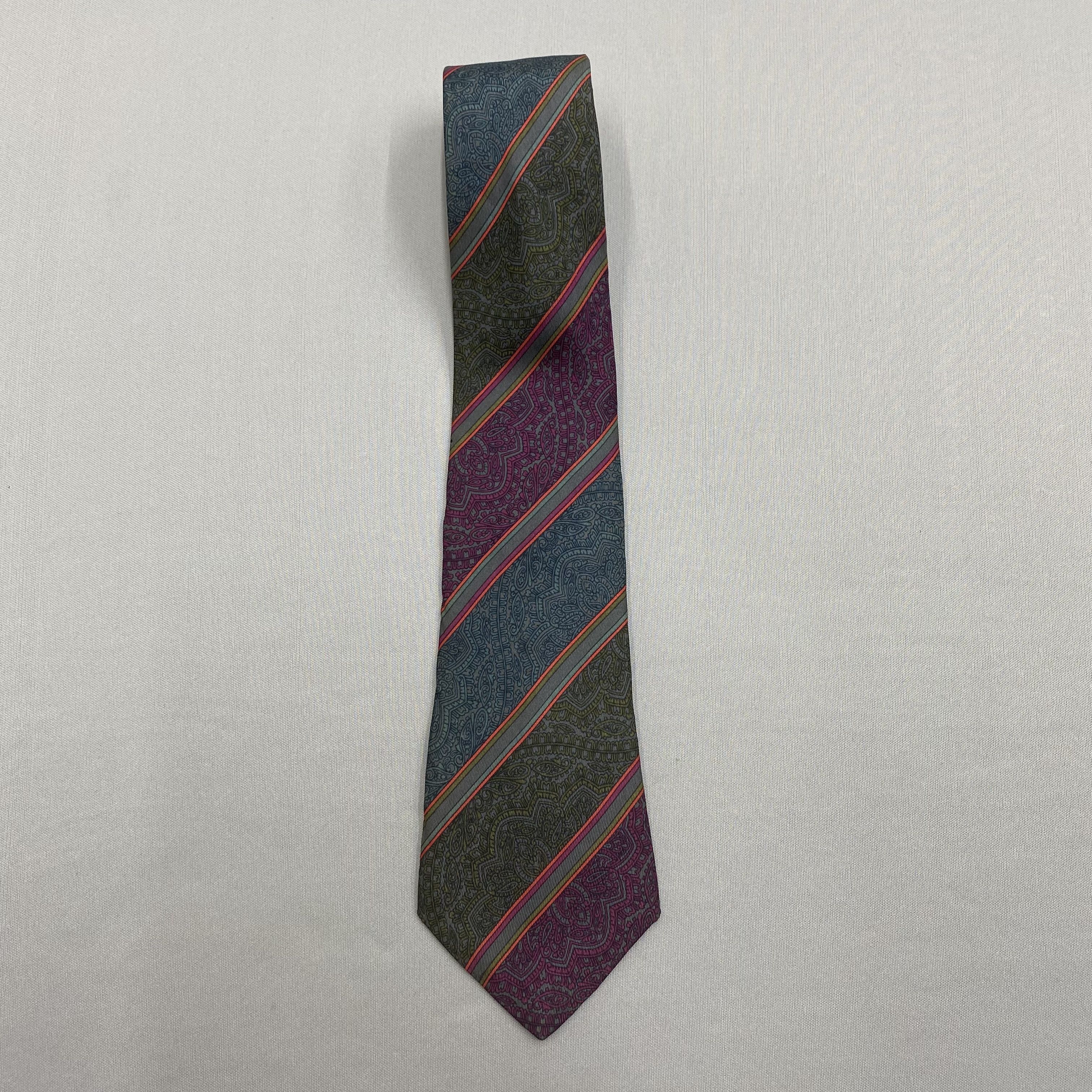 Japanese Brand Vintage Christian Dior SILK Necktie Cravate Pure Silk Size ONE SIZE - 3 Thumbnail