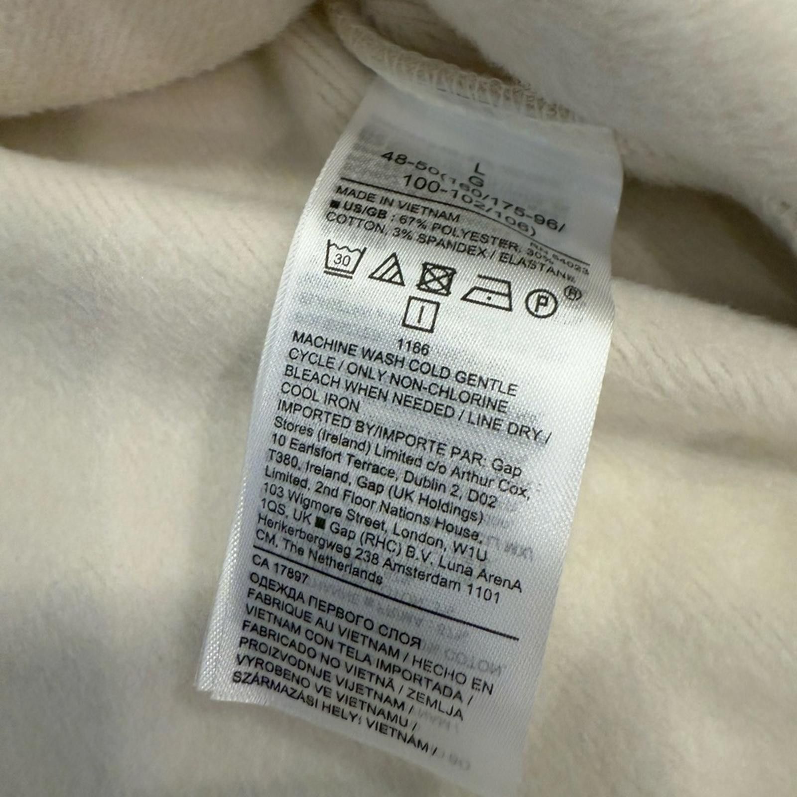 Banana Republic Banana Republic cream fleece lined sweatshirt SZ LG Size L / US 10 / IT 46 - 7 Thumbnail
