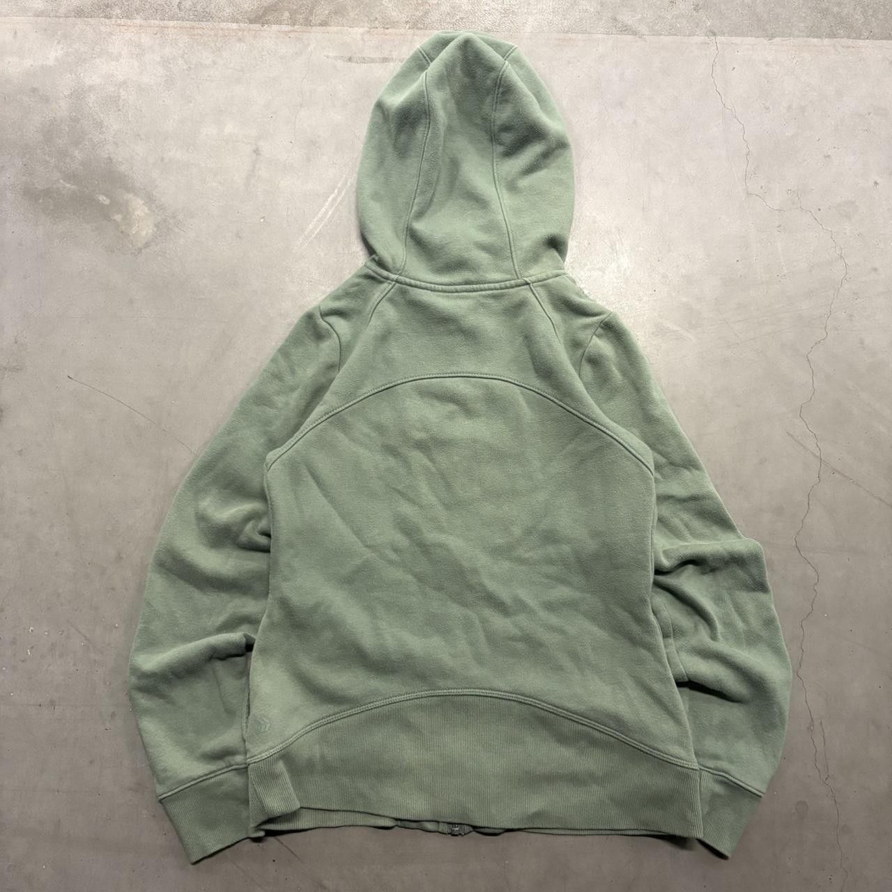 Vintage Crazy Vintage Y2K/2000s Blank Green Zipup Hoodie! Size US S / EU 44-46 / 1 - 2 Thumbnail
