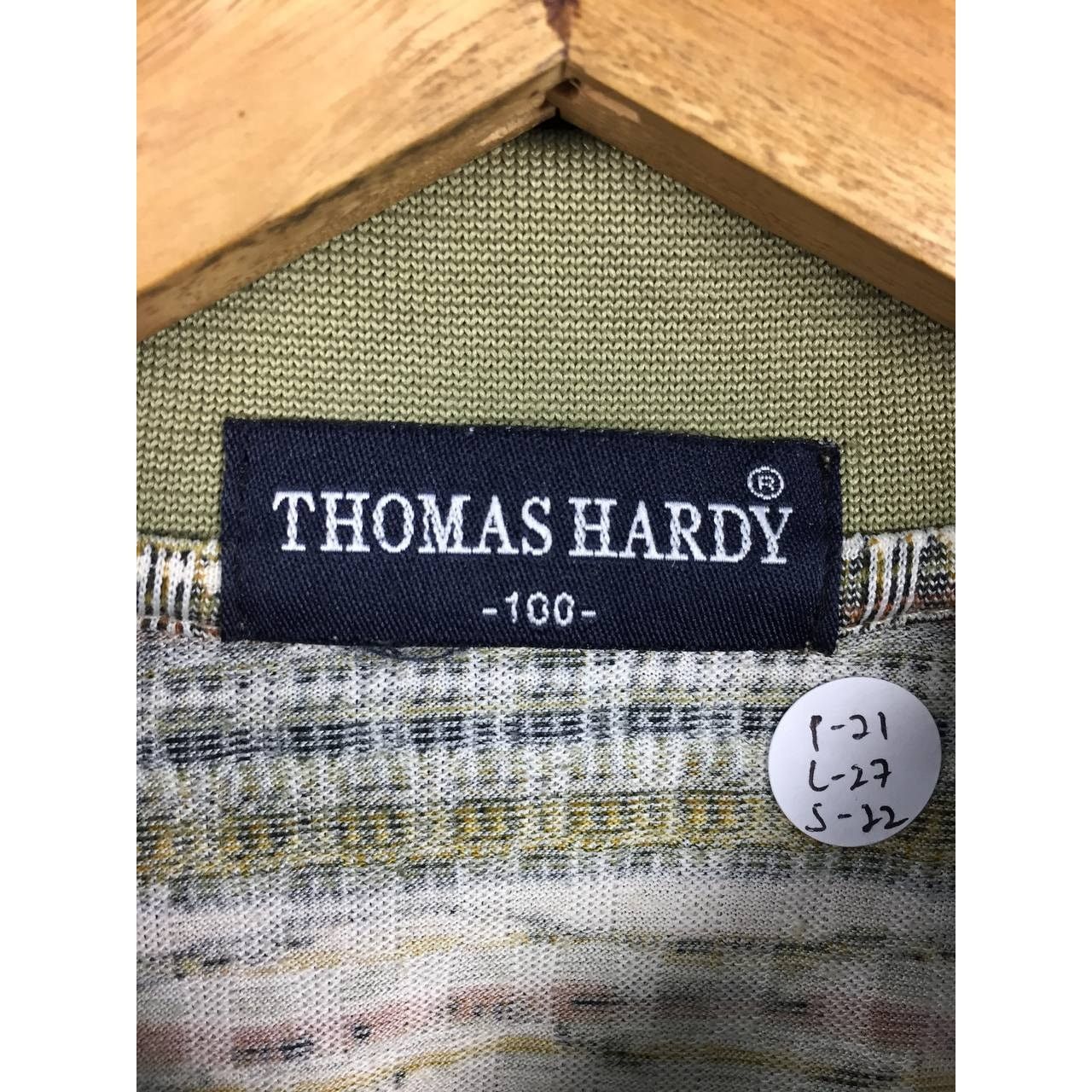 Vintage Thomas Hardy Tribal Stripe Patterned Longsleeve Polo Tee Size US L / EU 52-54 / 3 - 9 Thumbnail