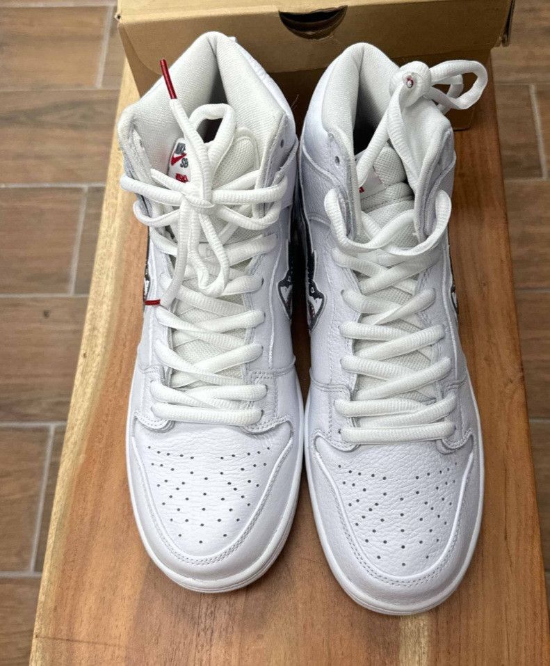 Nike SB Nike sb dunk high x oski 'greet white shark' Size US 10 / EU 43 - 5 Thumbnail