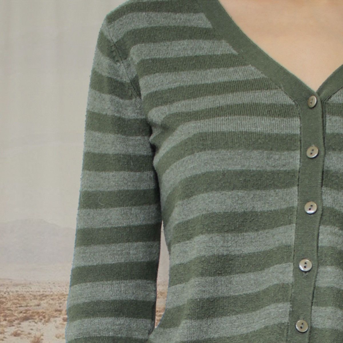 Other 🐍STRIPED GREEN CARDI🐍 Size M / US 6-8 / IT 42-44 - 4 Thumbnail