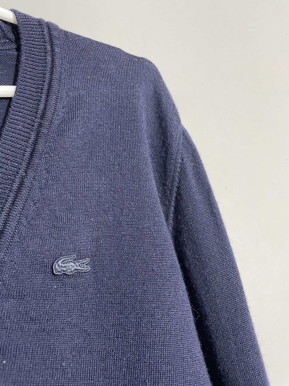 Lacoste × Vintage Lacoste Navy Blue Wool Cardigan size S Size US S / EU 44-46 / 1 - 4 Thumbnail