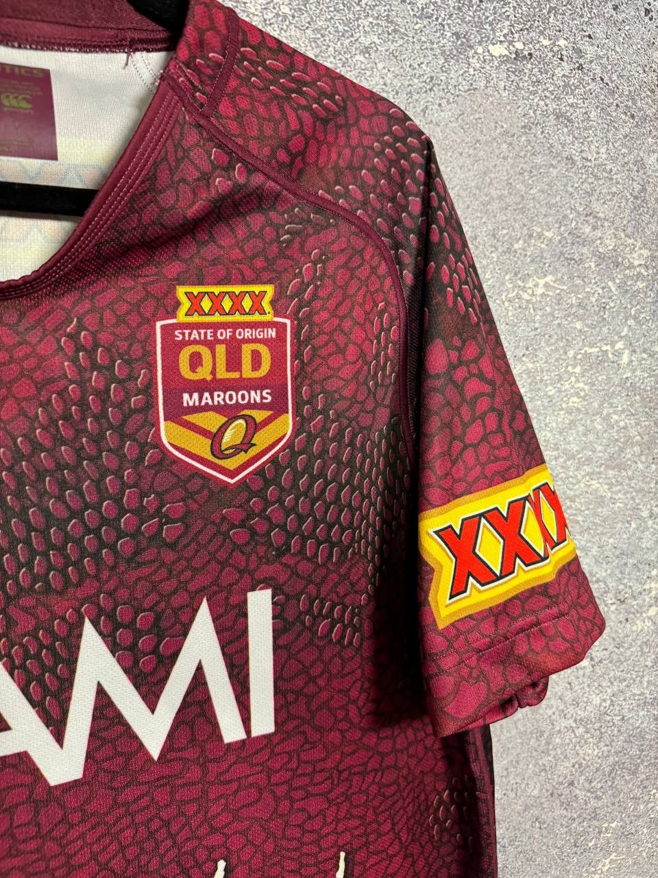 Canterbury of New Zealand QLD Maroons State Of Origin 2009 NRL Canterbury Jersey Size US L / EU 52-54 / 3 - 10 Thumbnail