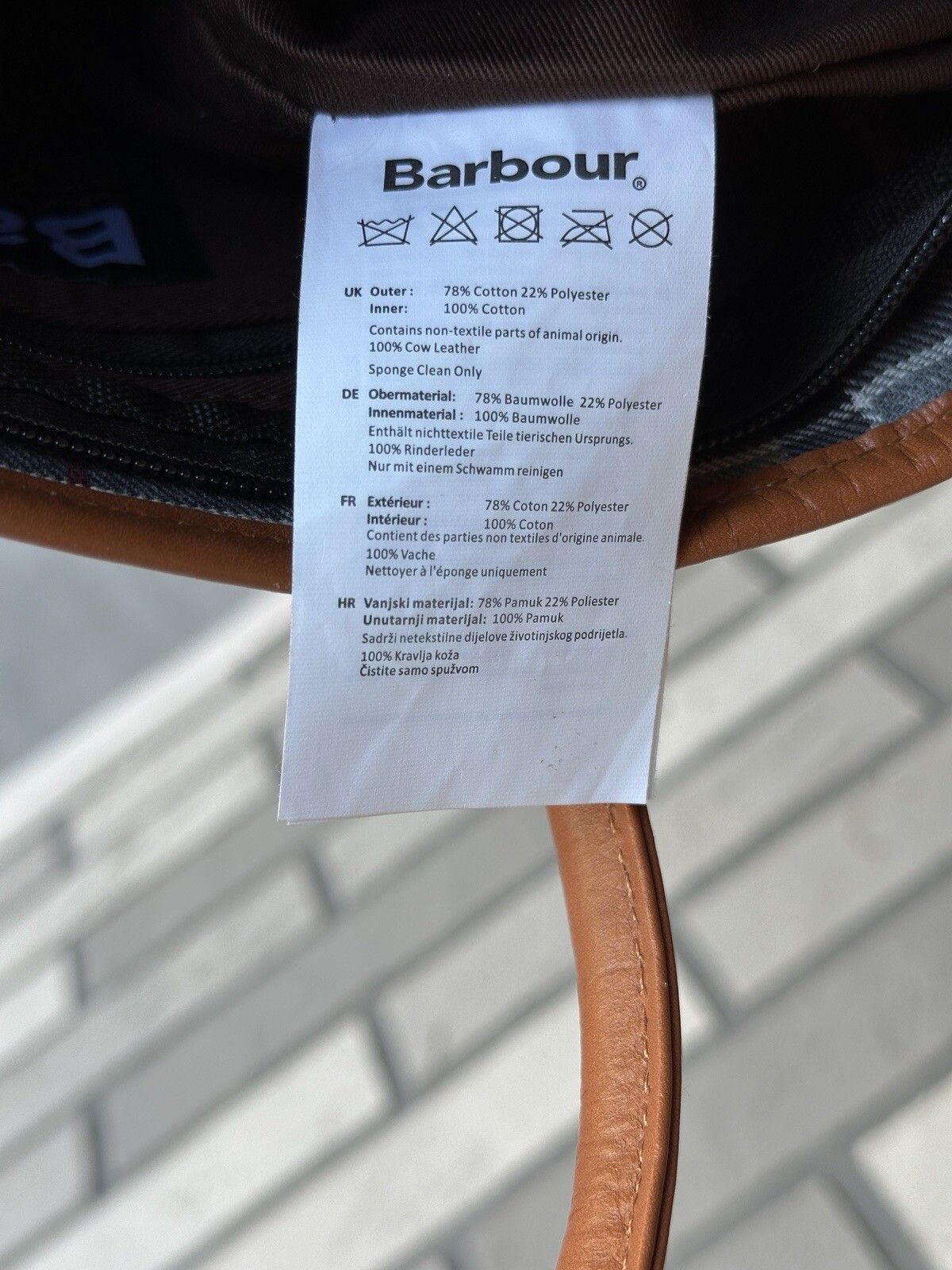 Barbour Barbour Tartan Plaid Hand Small Tote Bag Cotton Size ONE SIZE - 14 Thumbnail