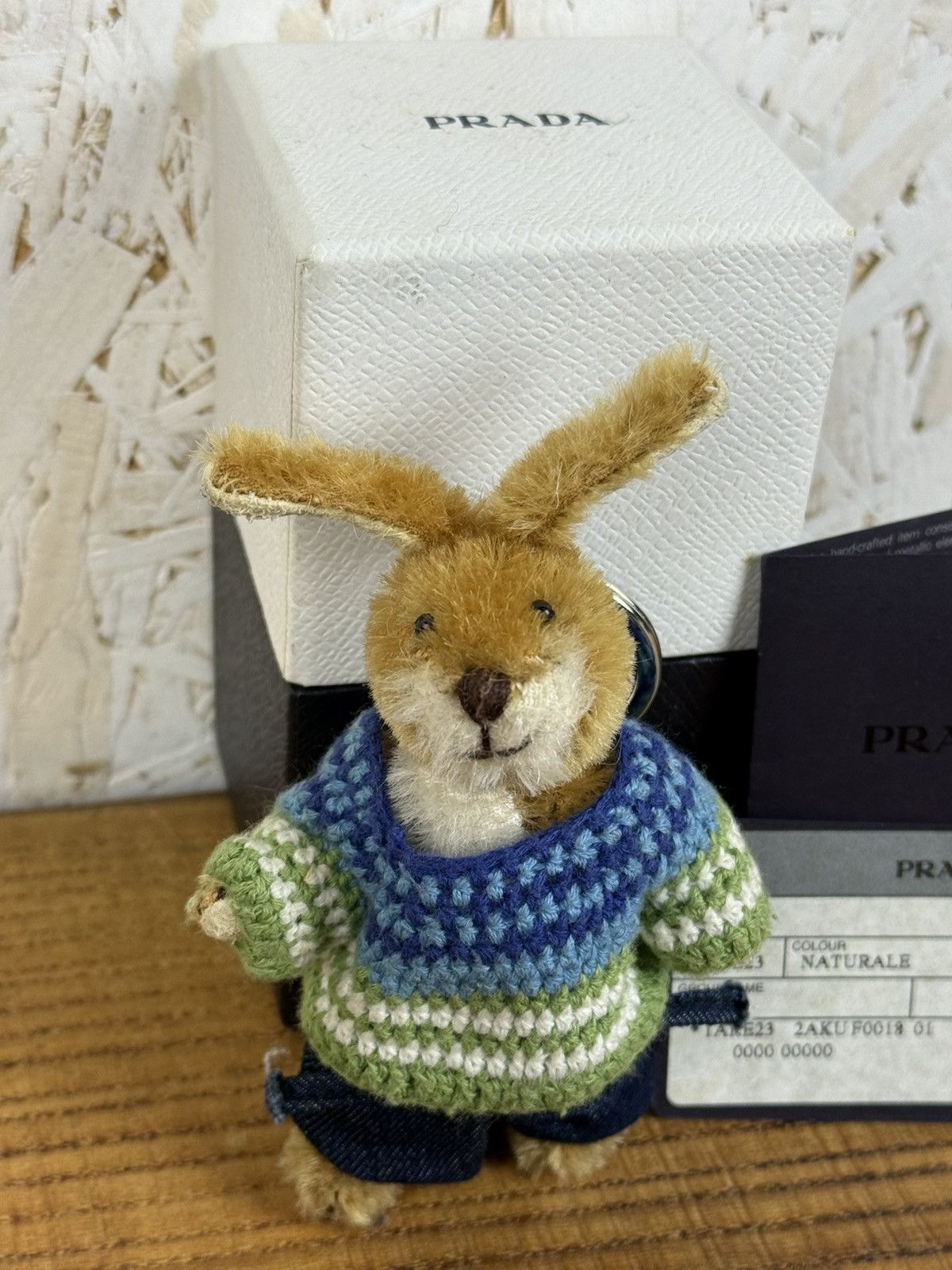 Vivienne Westwood Prada Luki Bunny Rabbit In Sweater Charm Keychain Key Holder Size ONE SIZE - 2 Thumbnail