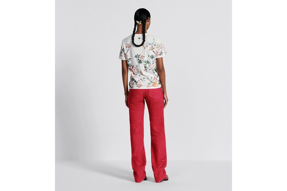 Dior o1bcso1str0225 Fitted Jeans in Red Size 28" / US 6 / IT 42 - 6 Thumbnail