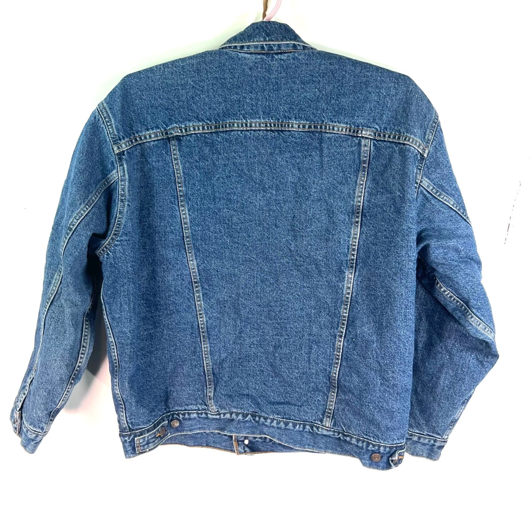 Levi's VINTAGE Levi's Dry Goods Sherpa Lined Blue Jean Jacket Mens XL Jacket Size US 36 / EU 52 - 6 Thumbnail