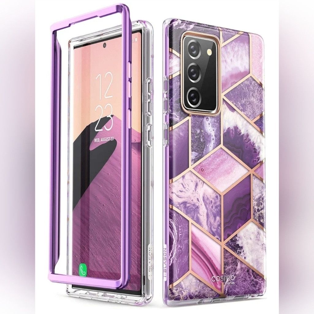 Other Galaxy Note 20 5g 6.7" Purple Geometric Phone Case NWT Size ONE SIZE - 3 Thumbnail