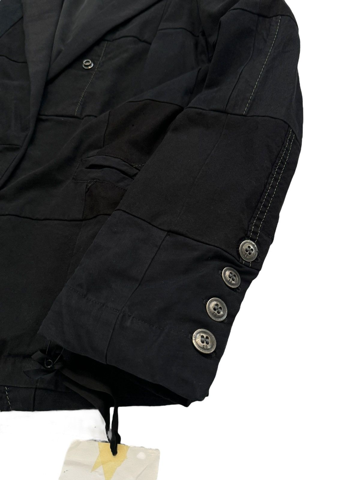 Greg Lauren Sz1 1/1 Black Workwear Tux Ollie Blazer Patchwork Jacket Size US S / EU 44-46 / 1 - 4 Thumbnail
