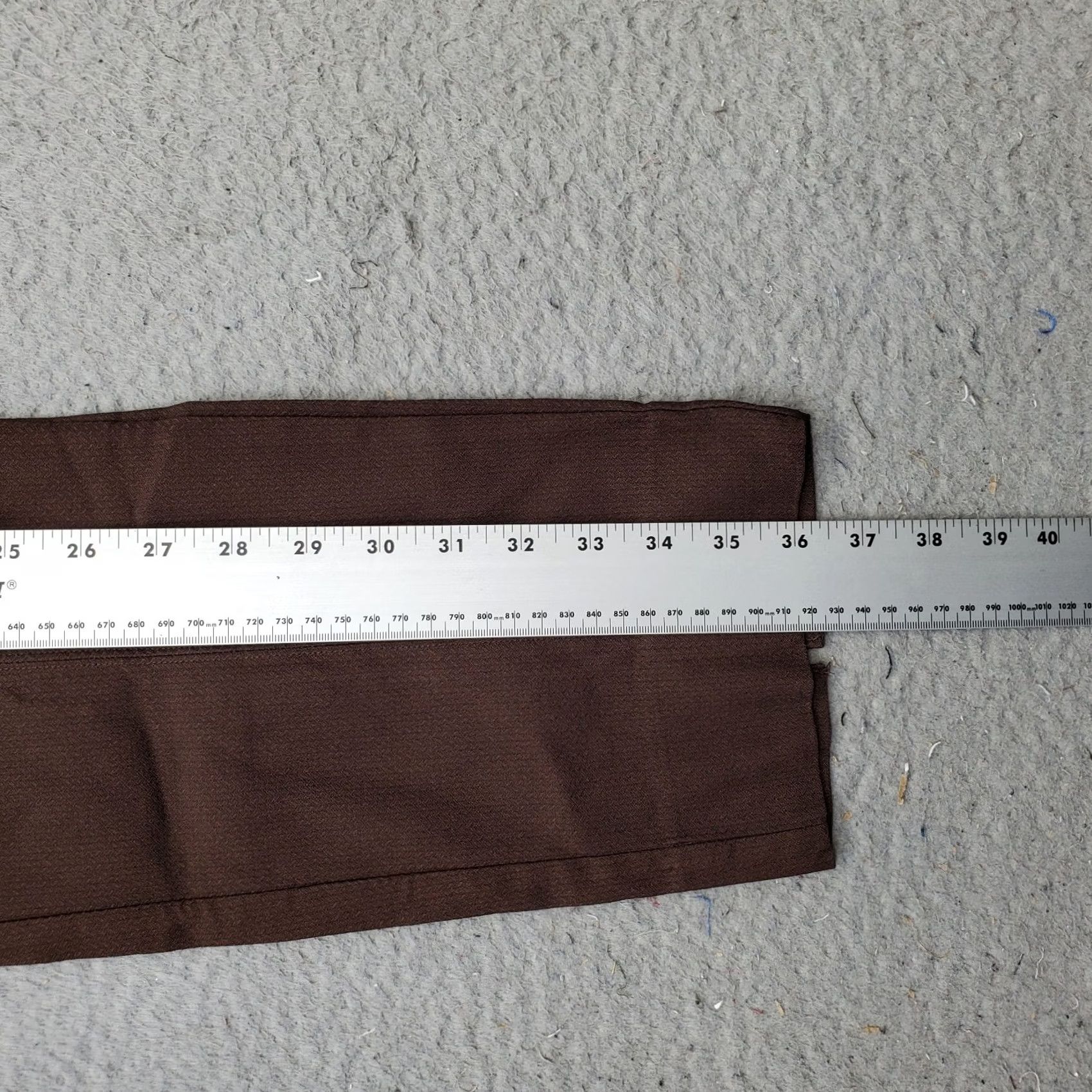Vintage Simply Vera Vera Wang Pants Women L Brown Rayon Stretch Straight Pull On Size 36" / US 14 / IT 50 - 3 Thumbnail