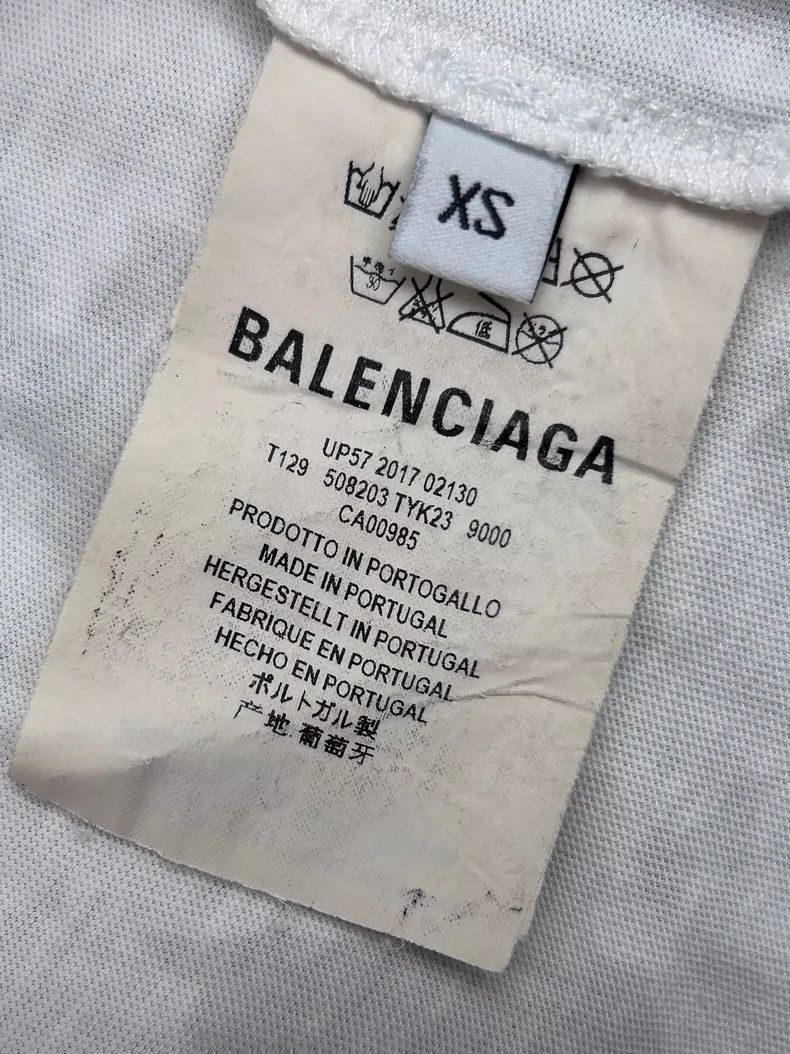Balenciaga Balenciaga Balenciaga Logo Print Short Sleeve TShirt -2507 Size US XS / EU 42 / 0 - 9 Thumbnail