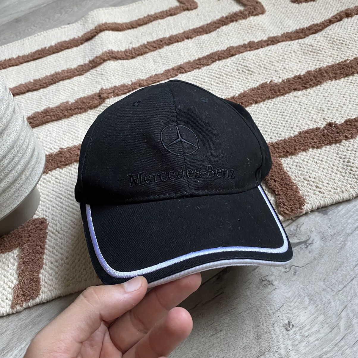 Mercedes-Benz VINTAGE MERCEDES BENZ BLACK LOGO RACING CAP Size ONE SIZE - 2 Thumbnail