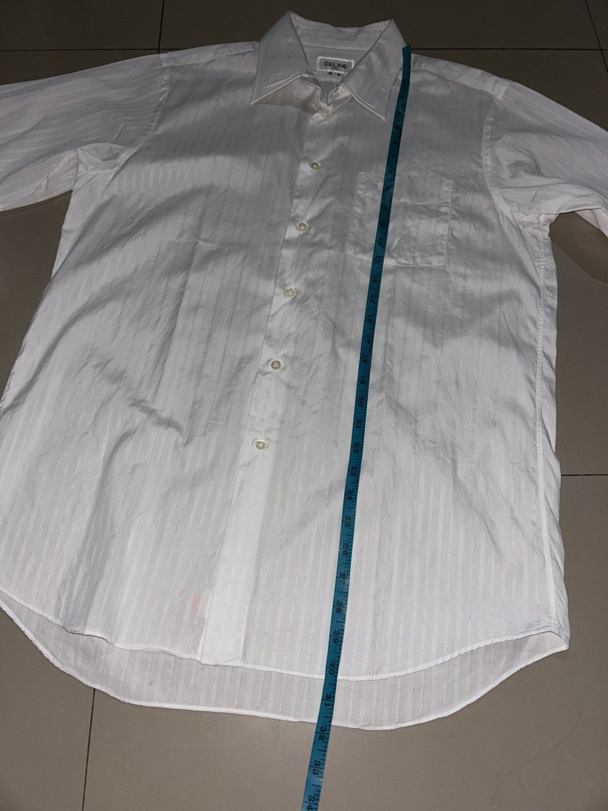 Celine Celine Striped Shirt White Size US S / EU 44-46 / 1 - 11 Thumbnail