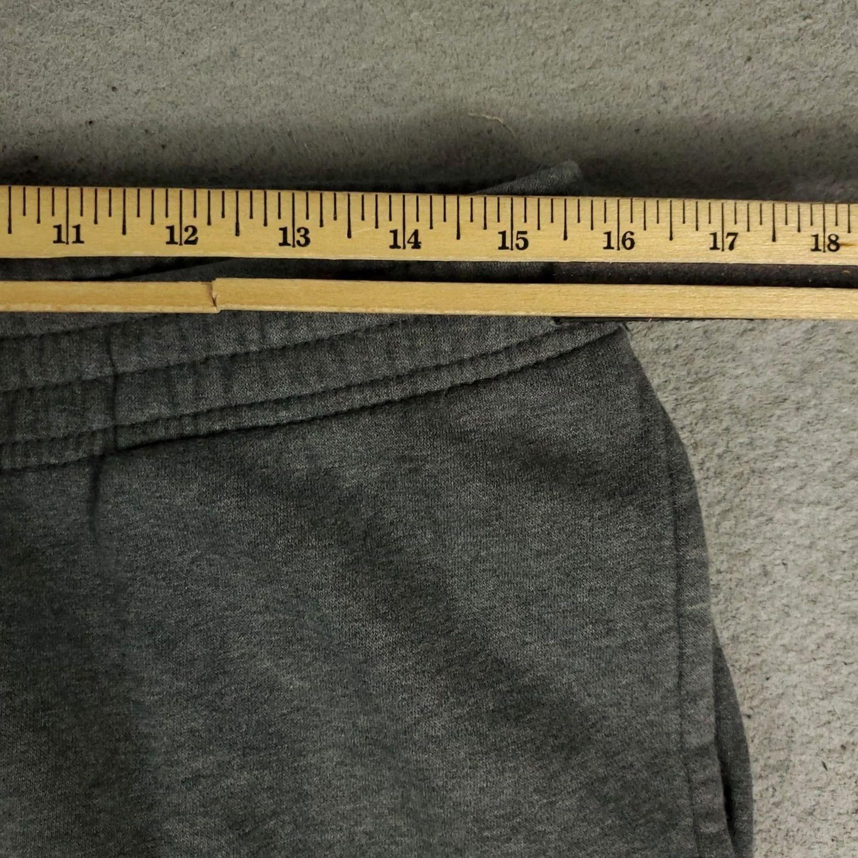 Nike Nike Pants Mens Large Gray Fleece Jogger Swoosh Sweatpants Size US 33 - 3 Thumbnail