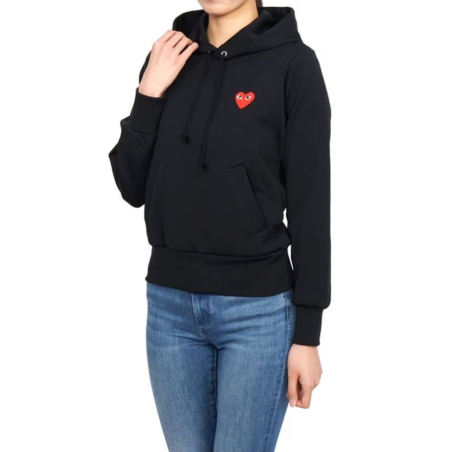 Comme des Garcons Girl Comme Des Garcons Play Authentic Japan Black Pocket Red Heart Logo Hoodie Mens L Hoodie Size US L / EU 52-54 / 3 - 3 Thumbnail