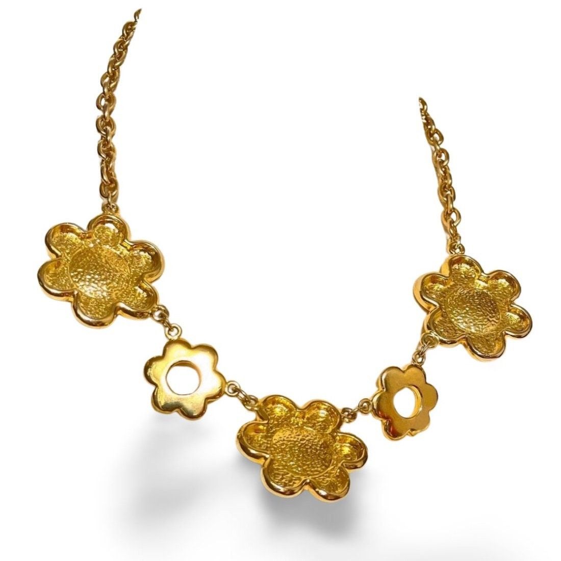 Moschino Vintage Moschino statement chain necklace with pink flower Size ONE SIZE - 6 Thumbnail