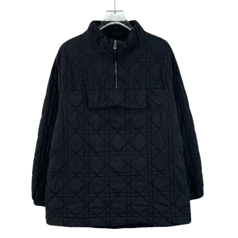Dior Dior Black Quilted Women's Cotton Coat 0089 Size ONE SIZE - 1 Thumbnail