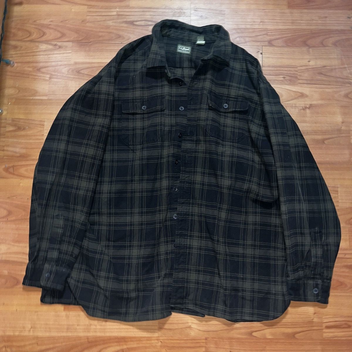 L.L. Bean Vintage LL Beanie XXXL Tall Flannel Shirt Made In USA Size US XXL / EU 58 / 5 - 1 Thumbnail