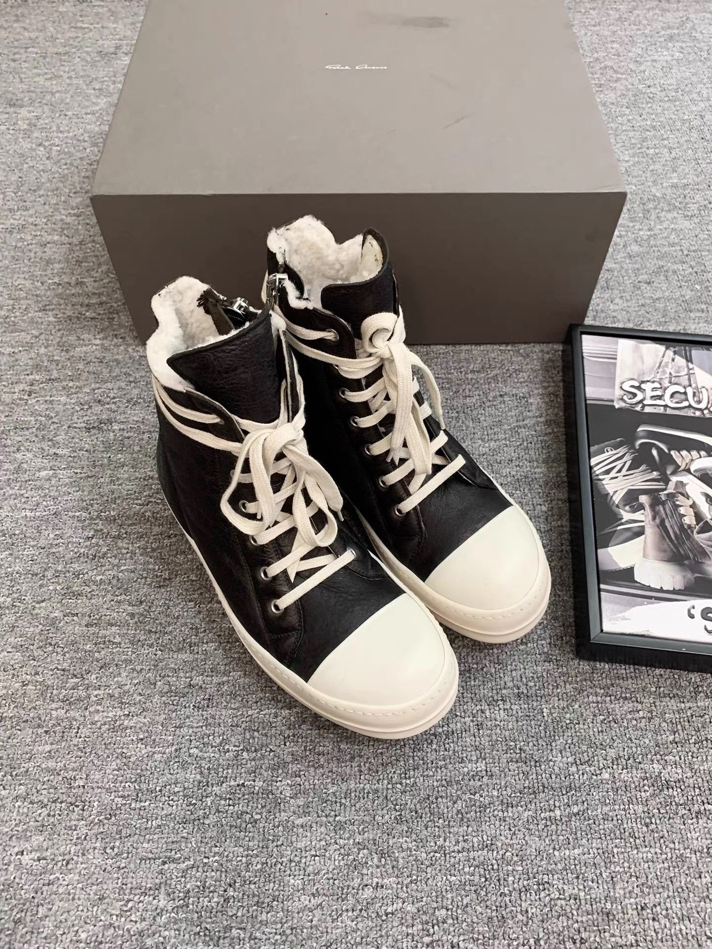 Rick Owens Rick Owens 17FW Mainline Leather Ramones K34 Size US 6 / EU 39 - 4 Thumbnail