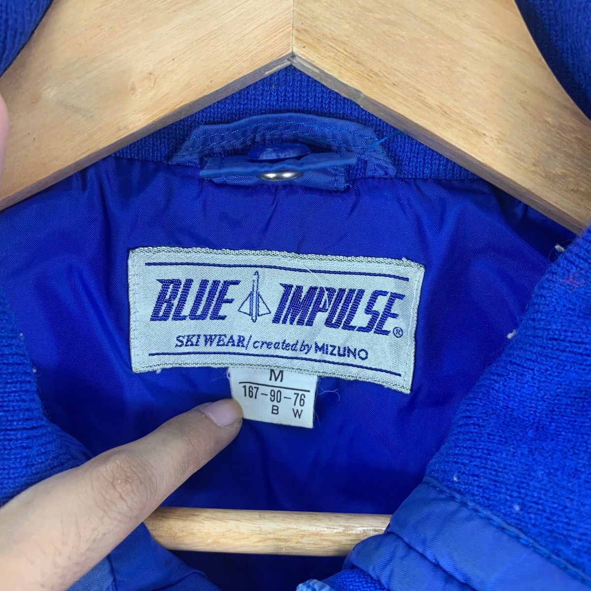 Mizuno Vintage MIZUNO BLUE IMPULSE Ski Quilted Puffer Jacket Size M / US 6-8 / IT 42-44 - 8 Thumbnail