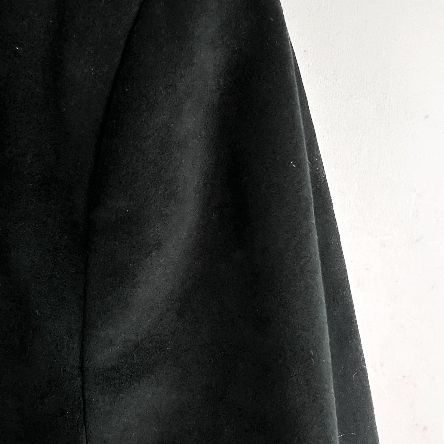 Vintage Samuel Robert Ultra Suede Notch Single Blazer Womens Size 14 Black Washable USA Size XL / US 12-14 / IT 48-50 - 2 Thumbnail