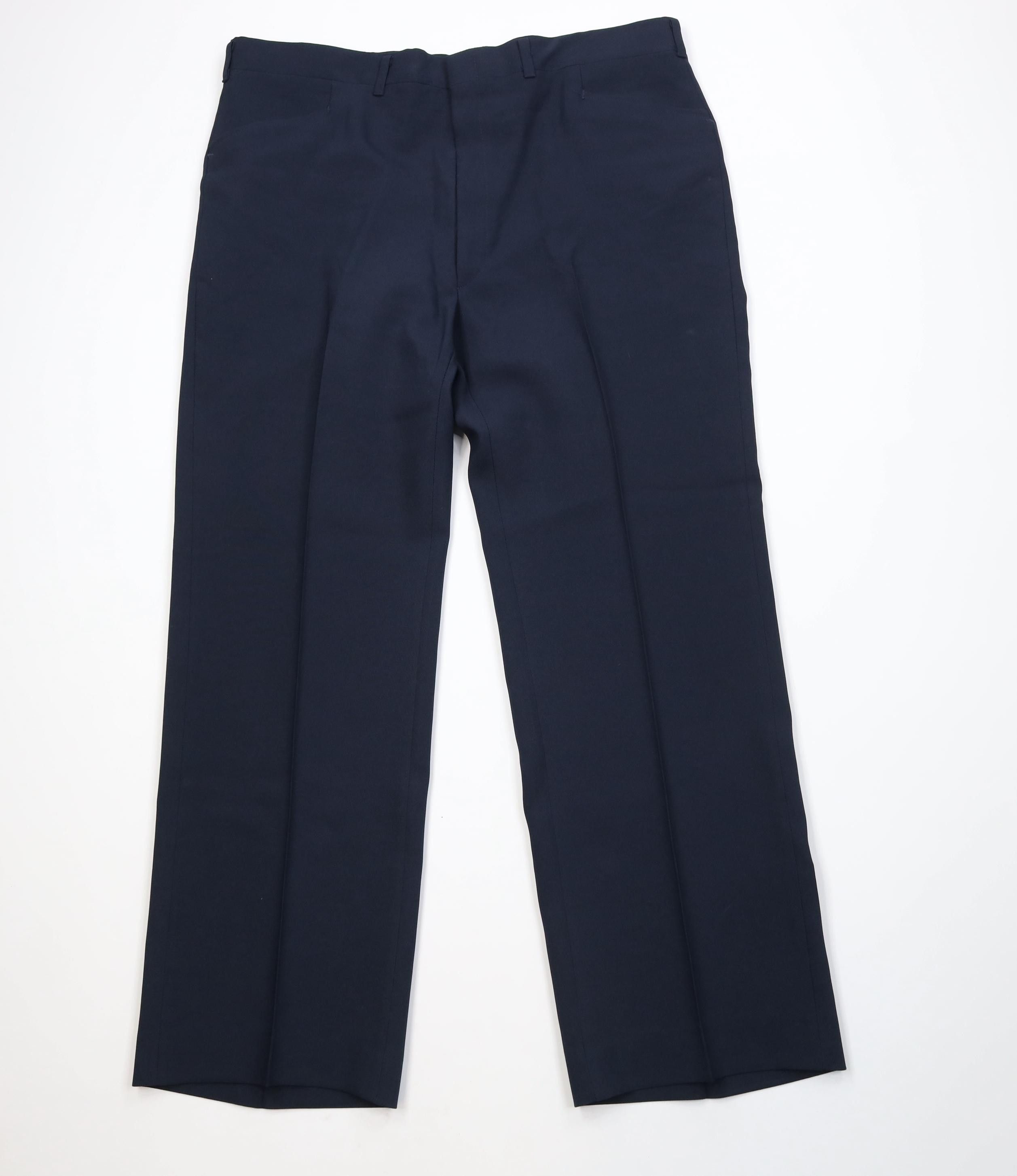 Vintage Vintage 70s Streetwear Flared Wide Leg Chino Pants Blue USA Size US 40 / EU 56 - 1 Thumbnail