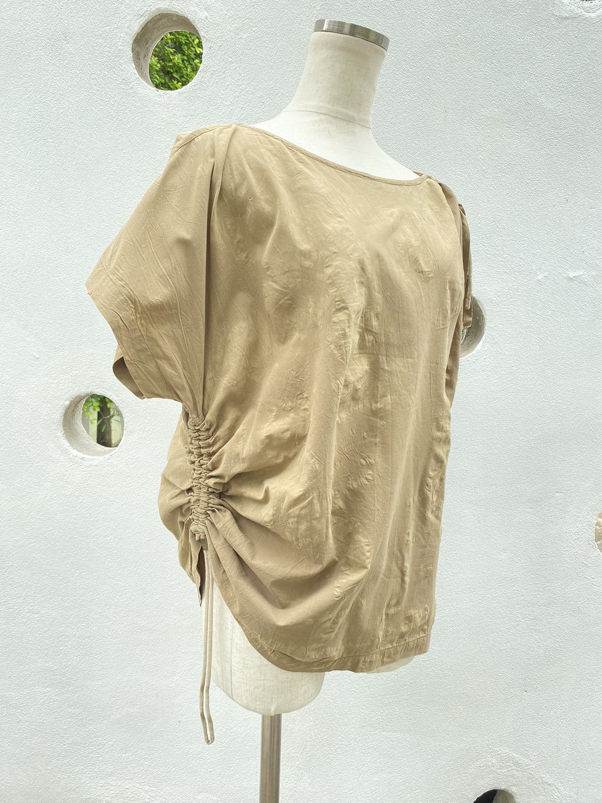 Issey Miyake Issey Miyake vintage 1981 brown blouse Size ONE SIZE - 1 Thumbnail