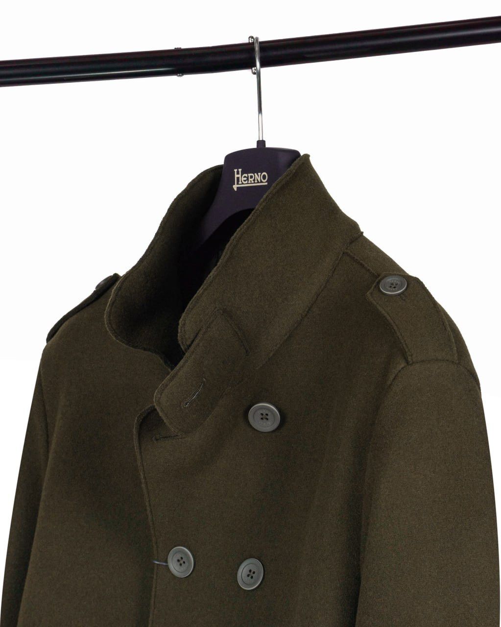 Herno Woolen short coat - peacoat HERNO Size US L / EU 52-54 / 3 - 1 Thumbnail