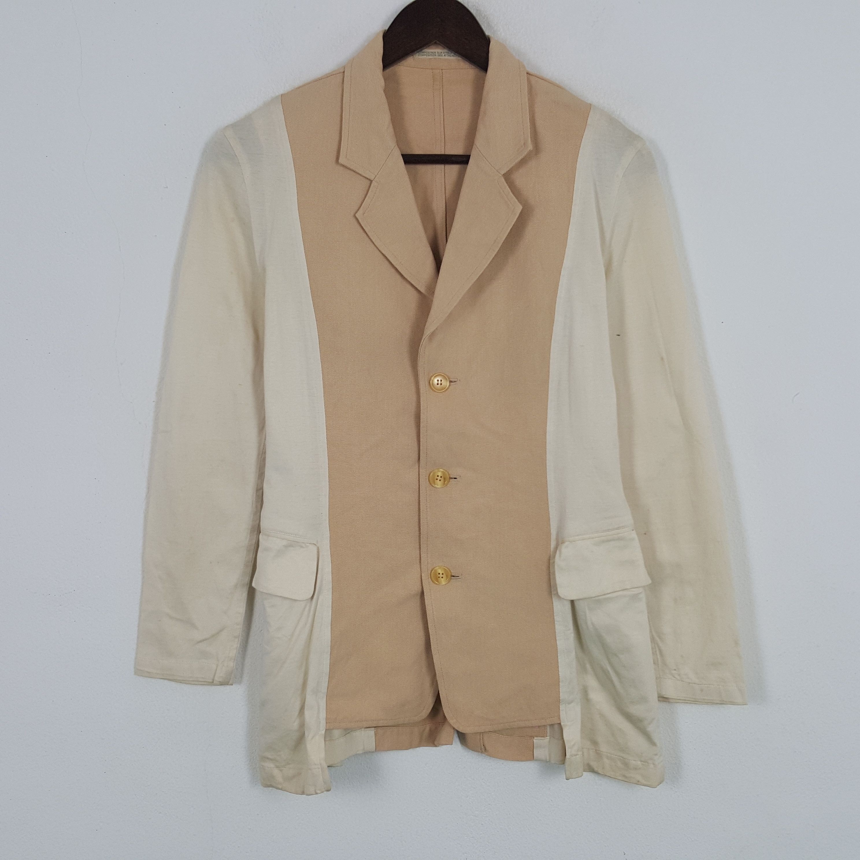 Japanese Brand × Vintage × Yohji Yamamoto Vintage Yohji Yamamoto Japanese 3 Button Coat Jacket Size US XS / EU 42 / 0 - 1 Thumbnail