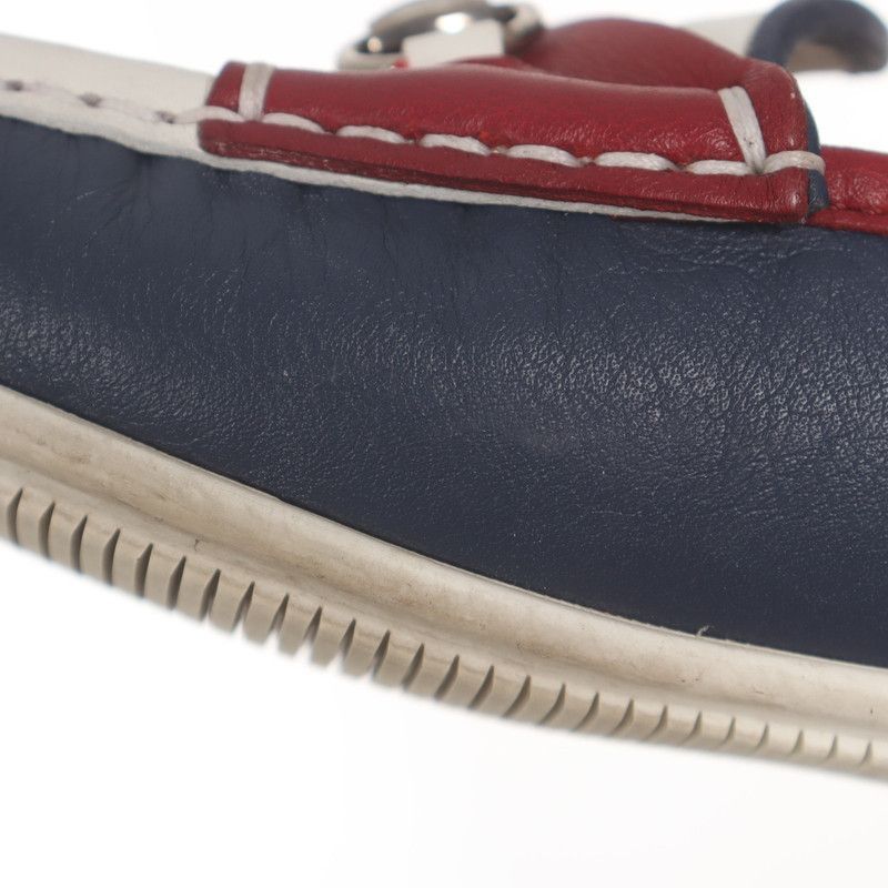 Gucci Gucci Round Toe Metal Buckle Loafers - Size US 5 / EU 37 - 9 Thumbnail