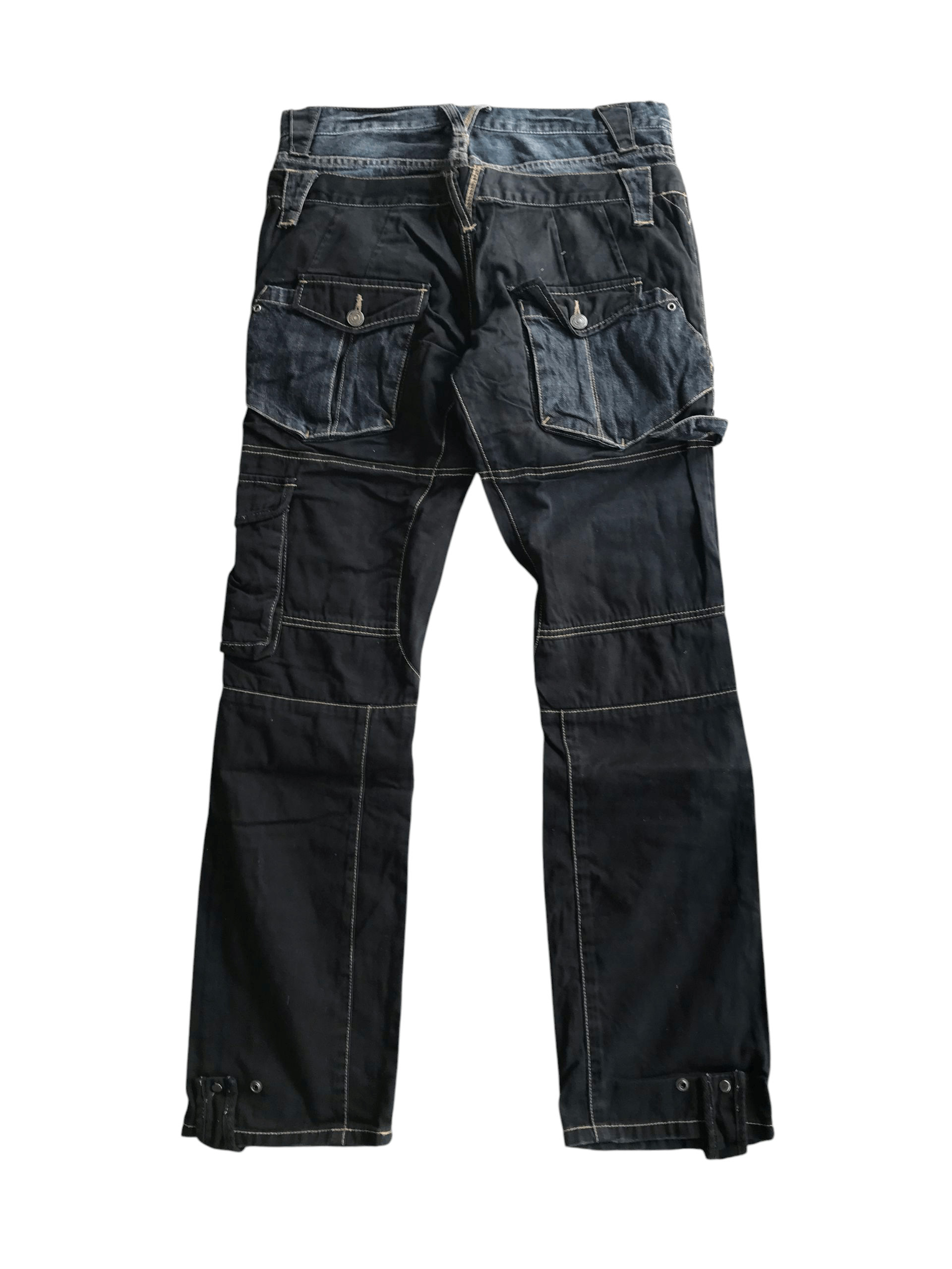 PPFM Y2K PPFM Double Waist Multipocket Cargo Pants Size US 34 / EU 50 - 2 Thumbnail