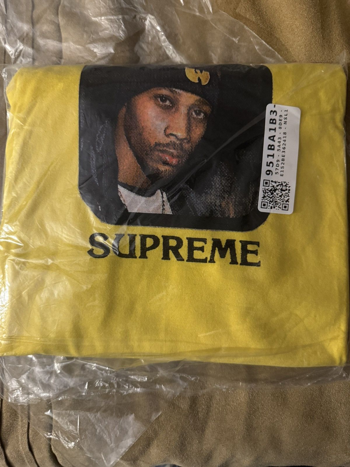Supreme SUPREME/WU-TANG CLAN RZA TEE (Yellow) (XXL) | Grailed
