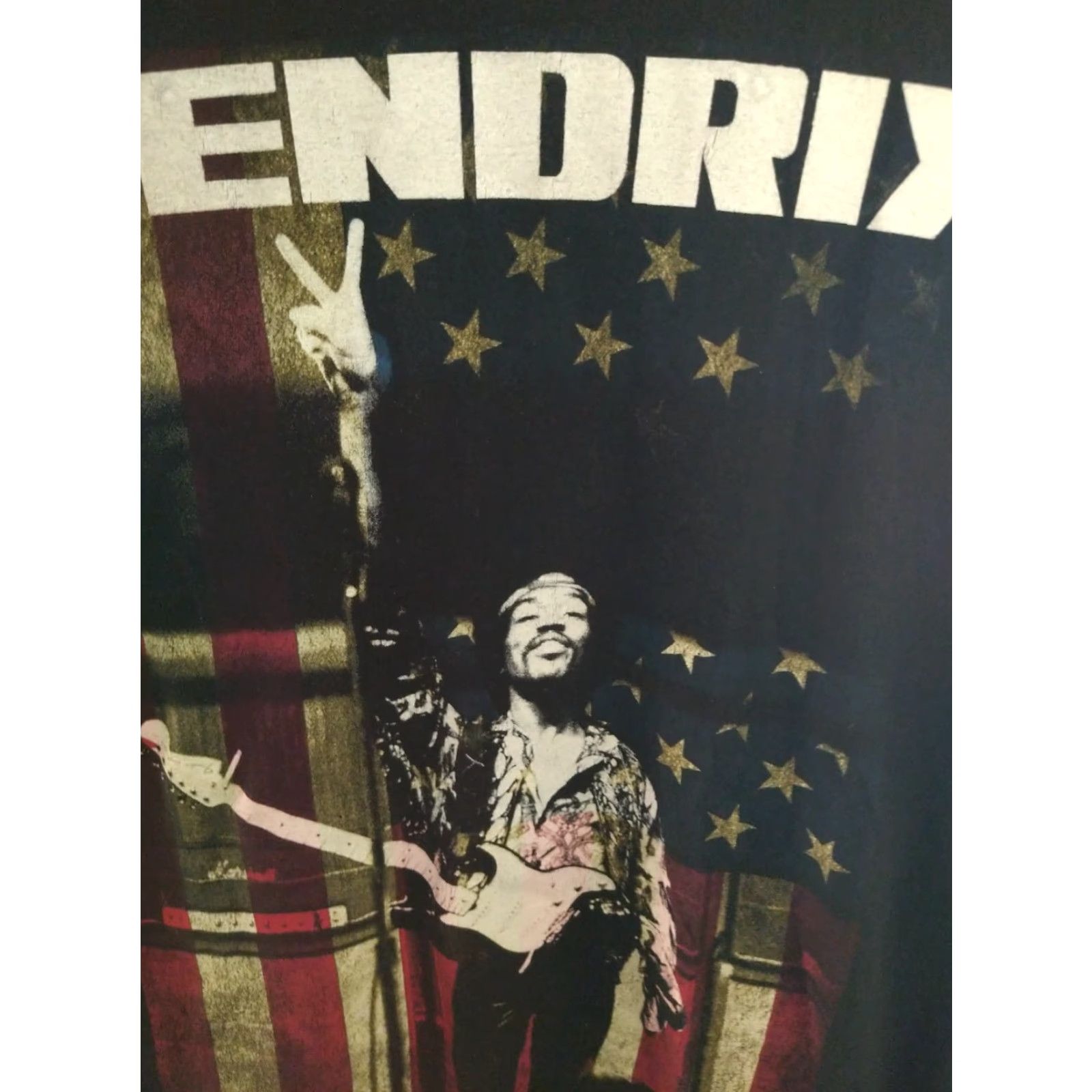 Vintage VINTAGE Jimi Hendrix T-shirt Men L Black Peace Sign Shirt Mens Size US L / EU 52-54 / 3 - 2 Thumbnail