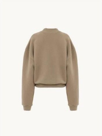 Chloe o1loc1c11025 Logo Crewneck Sweatshirt in Powder Grey Size S / US 4 / IT 40 - 3 Thumbnail